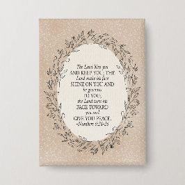 Chapa Numbers 6:24–26 The Lord Bless You Neutral Vintage