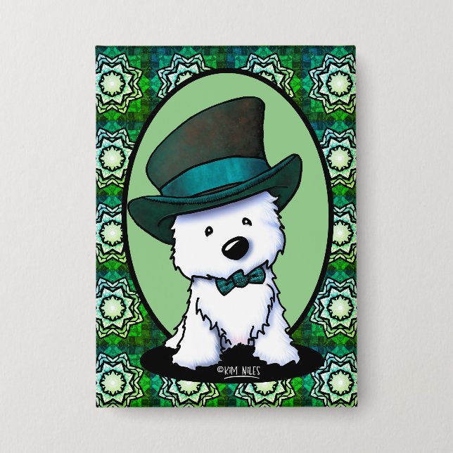 Chapa Oeste de San Patricio KiniArt™ (Anverso)