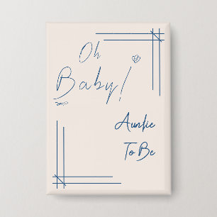 Chapa ¡Oh bebé! Tía Minimalista Neutral en cuanto al Gén