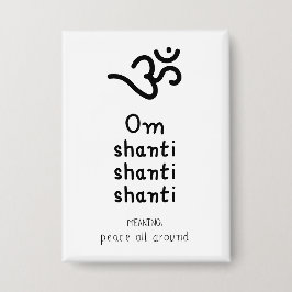 Chapa Om Shanti Shanti Shanti - sanskrit quote