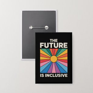Chapa Orgullo Arcoíris El Futuro es Inclusivo LGBTQ 