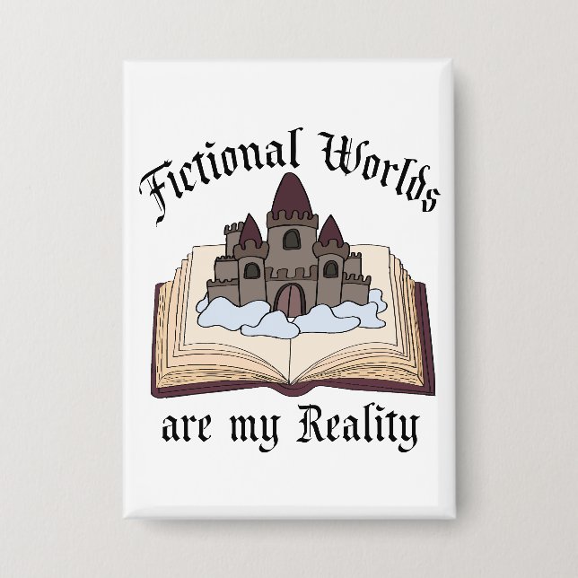 Chapa Palabras ficticias son mi amante del libro de real (Anverso)