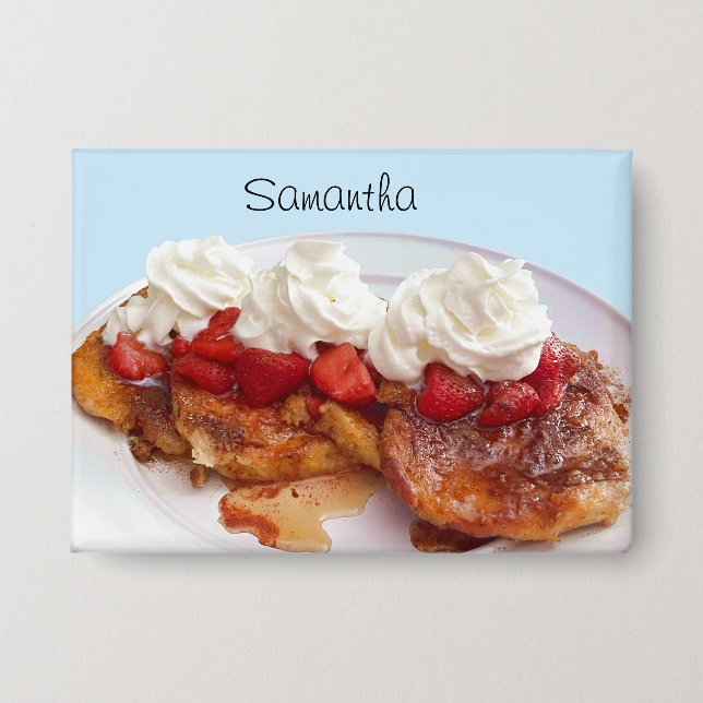 Chapa Pan Dulce Con Fresas Y Crema (Anverso)