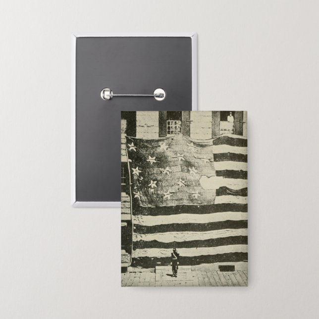 Chapa Pancarta de Star Spanglage: Bandera estadounidense (Anverso/Reverso)