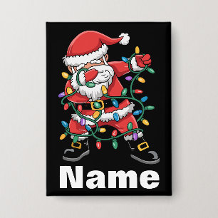 Chapa Papá Noel haciendo dabbing Regalo de Navidad diver