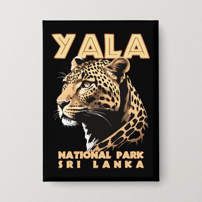 Chapa Parque Nacional Yala - Leopardo de Sri Lanka (Anverso)