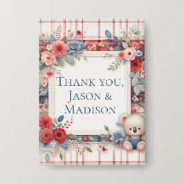 Chapa Patchwork Denim Koala Button