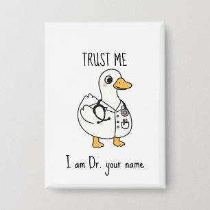 Chapa Pato Doctor Personalizado