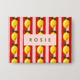 Chapa Patrón de franja limón personalizado Lemones amari