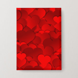 Chapa Patrón de textura de corazones de amor rojo románt