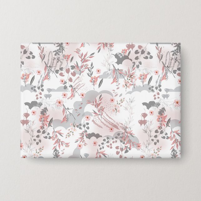 Chapa Patrón floral digital en tonos pasteles (Anverso)