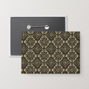 Chapa Patrón geométrico Gold n Brown / Impresión india