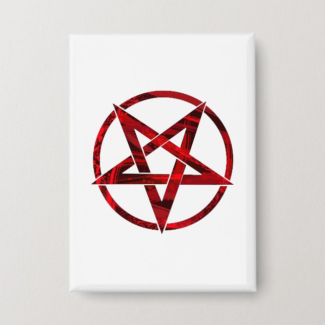 Chapa Pentagram del diablo Rojo (Anverso)