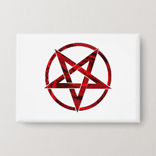 Chapa Pentagram del diablo Rojo