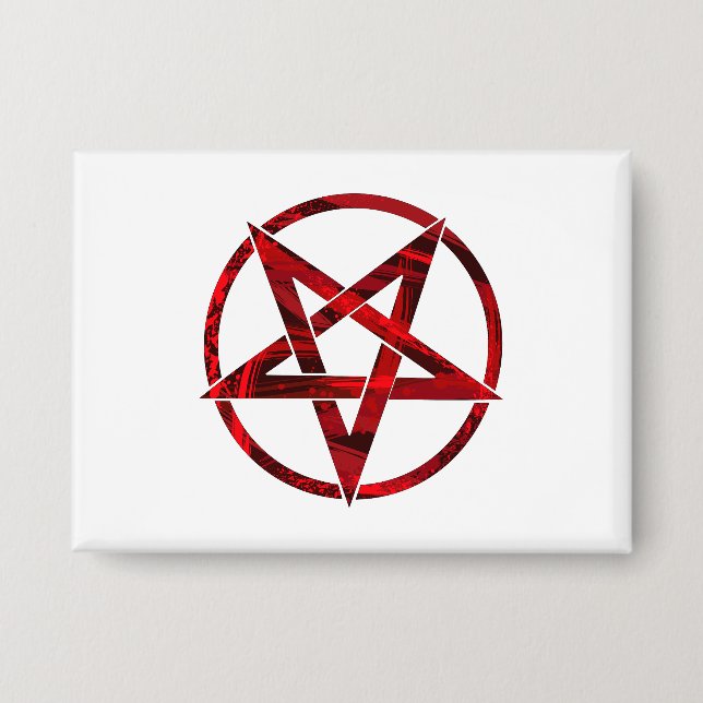 Chapa Pentagram del diablo Rojo (Anverso)