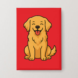 Chapa Perro feliz de raza Retriever Dorado – Mascotas di