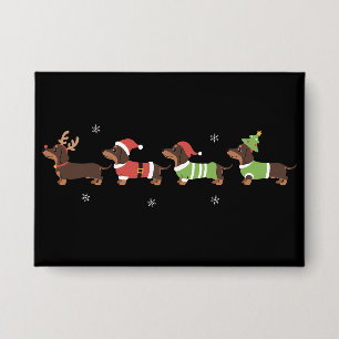 Chapa Perro salchicha de Navidad Dachshund Amante de los