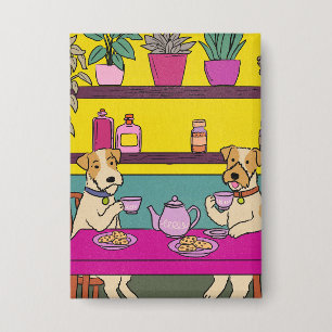 Chapa Perros tomando té de la tarde