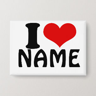 Chapa Personalizable Día de San Valentín Amo Personaliza