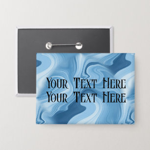 Chapa Personalización de la marca de nombre Marble azul