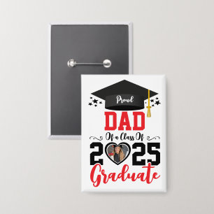 Chapa Personalizado Foto Orgulloso Graduado Familia Rega