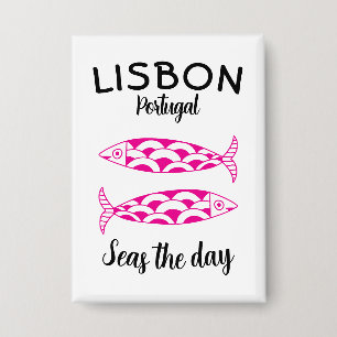 Chapa Personalizado Lisboa Portugal Viaje Costero Pescad