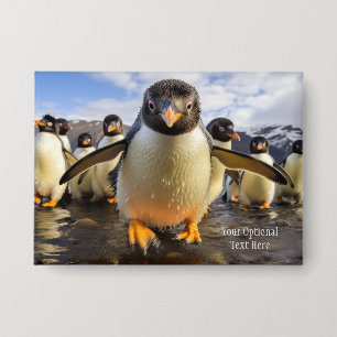 Chapa Personalizado Texto Guay Pingüinos