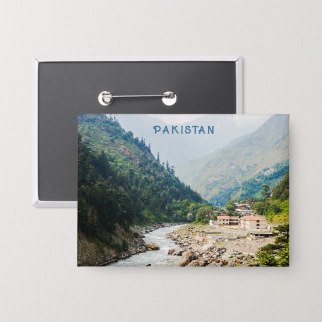 Chapa Personalizado Texto Pakistán (Anverso/Reverso)
