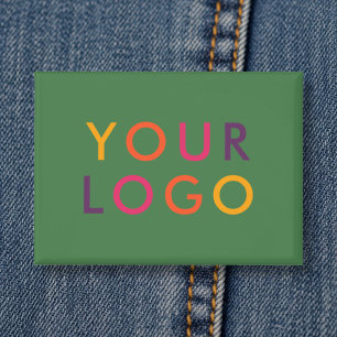 Chapa Plantilla de marca de logotipo de empresa verde