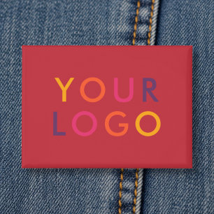 Chapa Plantilla de marca de logotipo de negocio rojo