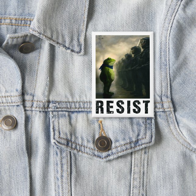 Chapa Portland Frog Protest (Subido por el creador)