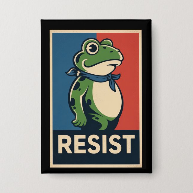 Chapa Portland Frog Protest Anti Ice Resistance I Stand  (Anverso)