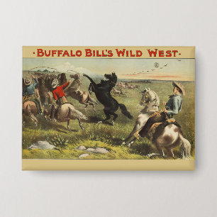 Chapa Póster de vaquero del oeste salvaje de Buffalo Bil