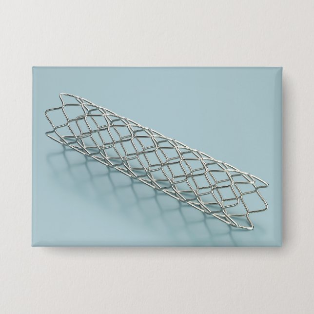 Chapa Primer plano de stent médico (Anverso)