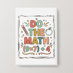 Chapa Profesor de Matemáticas Divertido Haz la Cuenta (9
