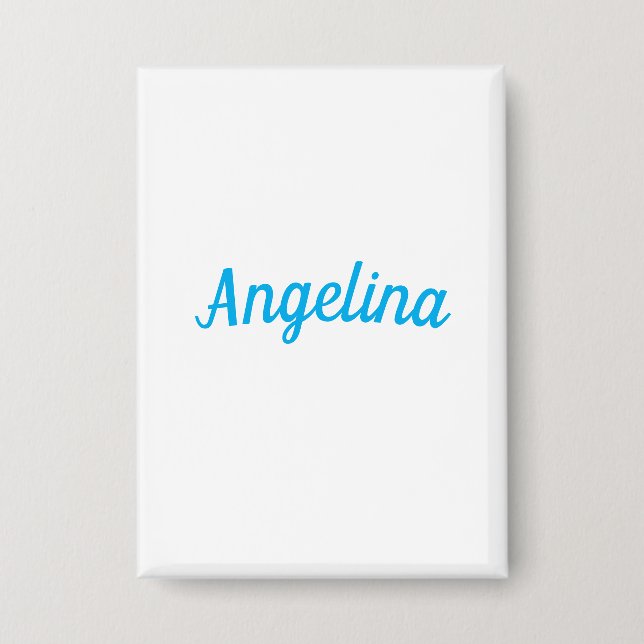 Chapa Professional Plain Modern Elegant Blue Your Name (Anverso)