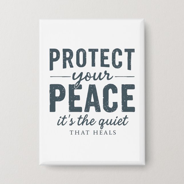 Chapa Protect Your Peace: Quiet Healing Typography (Anverso)