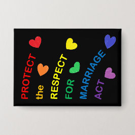 Chapa PROTEGER la Ley de respeto al matrimonio Arcoiris