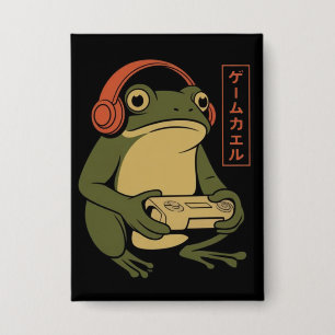 Chapa Rana japonesa para jugadores divertida videojuegos