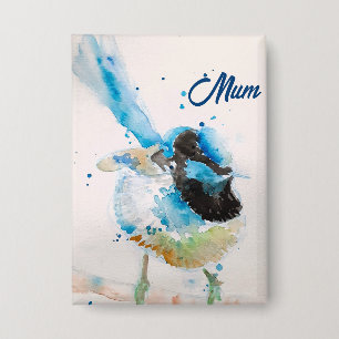 Chapa Ratonero azul Wrens Acuarela Bebé Azul Australiano