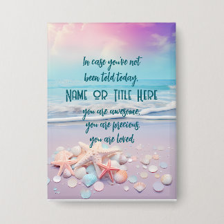 Chapa Recordatorios de confirmación inspiradora