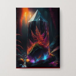 Chapa Red Ferns Growing In Glass Prism Along Creek