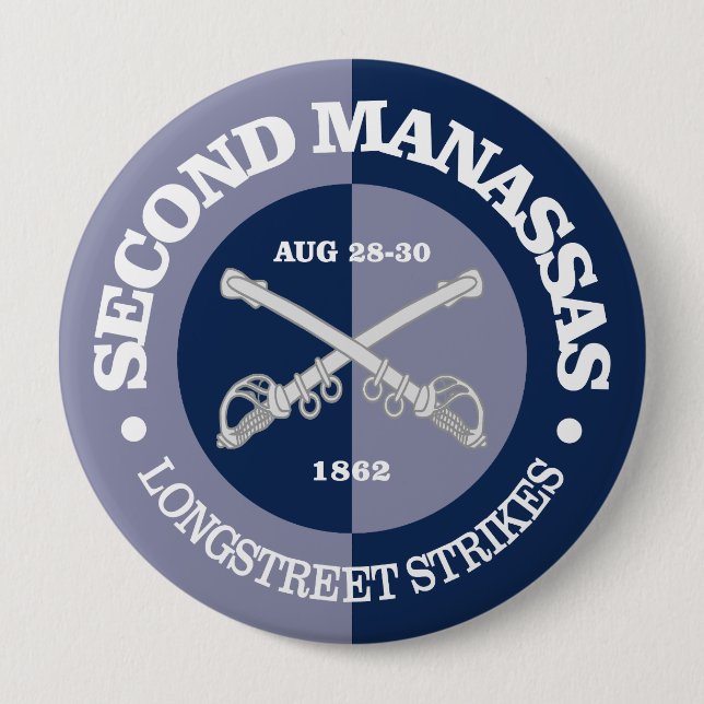 Chapa Redonda De 10 Cm 2.ª Manassas (B&G) (Anverso)