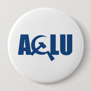 Chapa Redonda De 10 Cm ACLU comunista