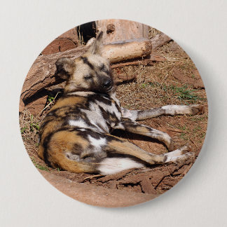 Chapa Redonda De 10 Cm african-wild-dog-018