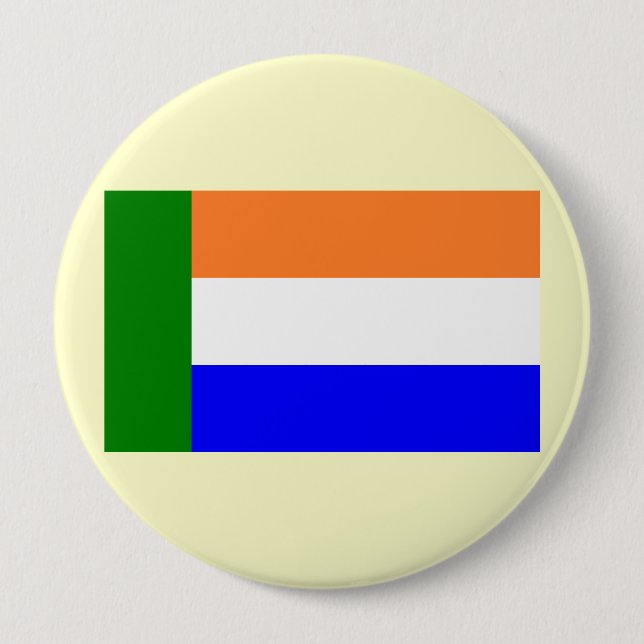 Chapa Redonda De 10 Cm Afrikaner Vryheidsvlag, Suráfrica (Anverso)