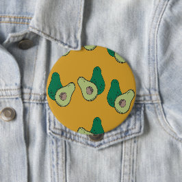 Chapa Redonda De 10 Cm aguacate verde sobre el marrón