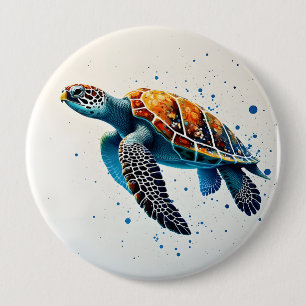 Chapa Redonda De 10 Cm Aguas tranquilas: Celebran tortugas marinas con el