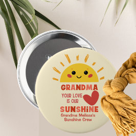 Chapa Redonda De 10 Cm Ama Amor Amarilla Amarilla Justa Familia