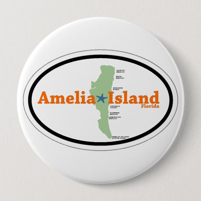 Chapa Redonda De 10 Cm Amelia Island. (Anverso)